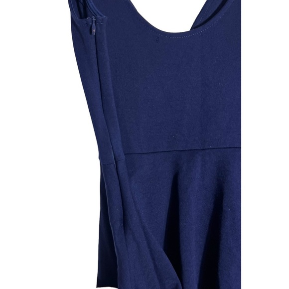 Lulus Navy Sleeveless Skater Dress + Built-in Skort • Size S • Flirty + Fun - Picture 3 of 7